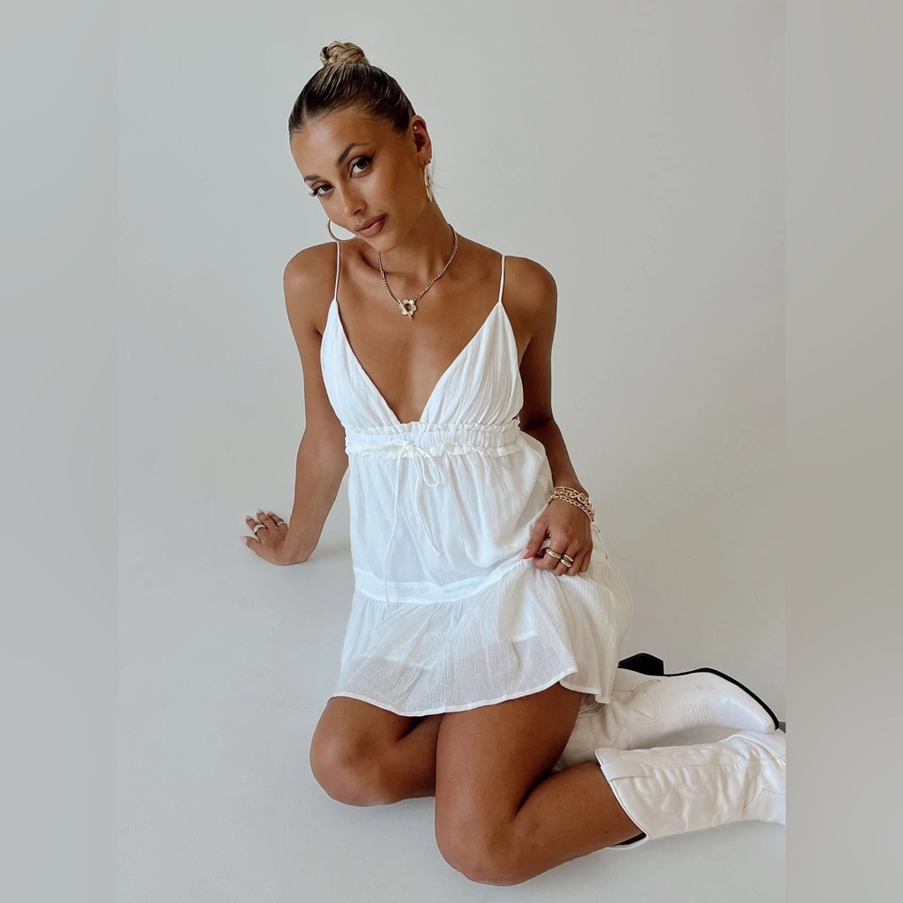 NWT Princess Polly Dionne Mini Dress White